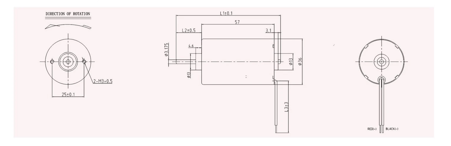 3657 motor outline
